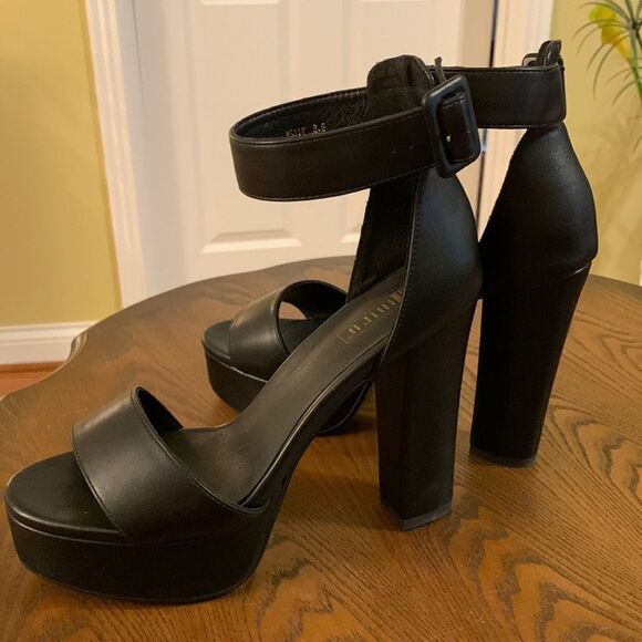 IDIFU 5 inch platform heels black size 8.5 - Picture 8 of 13